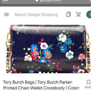 Tory Burch Emerson Parker chain wallet